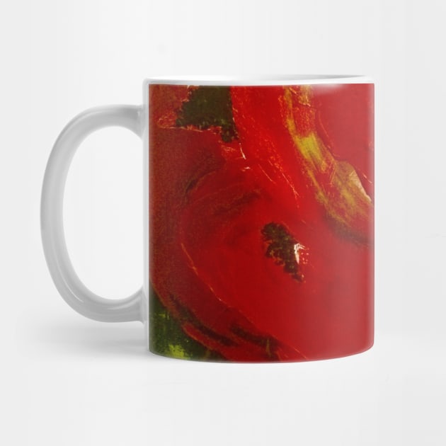 Abstract in Nature Red Rose by ANoelleJay